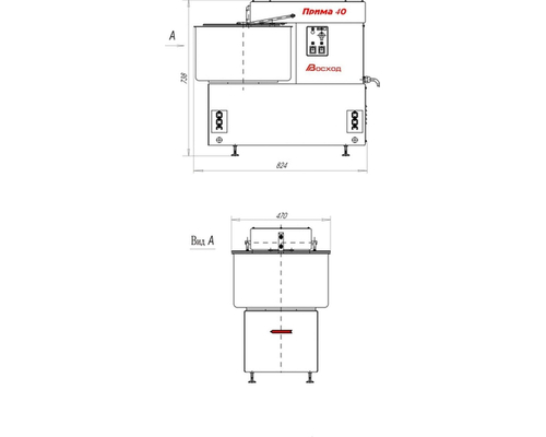 Машина тестомесильная ''Прима-40''
