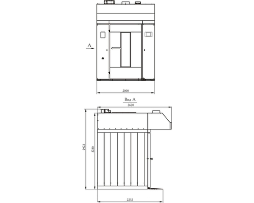 Печь хлебопекарная ''Муссон-ротор'' модель 250 МР Супер (дверь с двойным стеклом)