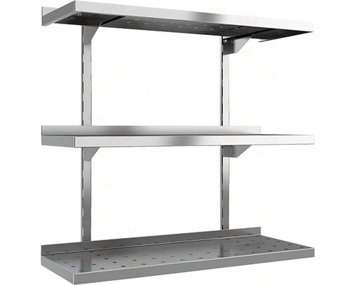 Полка настенная каскадная с перфорацией НПНК-10/4 П