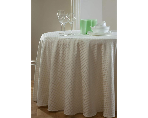 Скатерть круглая Astinn Rombo (шампанское) D=155 см (подгиб 1 см)