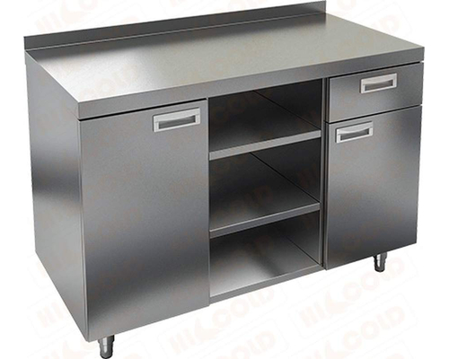 Стол для кофемашин с бортом HiCold НБМКМ-12/6Б