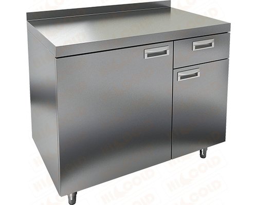 Стол для кофемашин с бортом HiCold НБМКМ-8/5Б