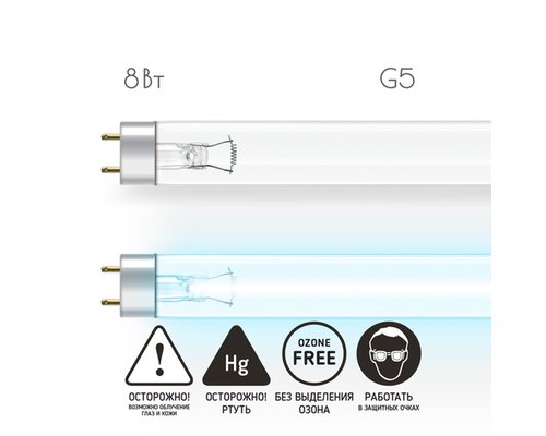 Лампа бактерицидная УФ Sweko Т5 G5 SSL UVC 8 Вт Лампа бактерицидная УФ Sweko Т5 G5 SSL UVC 8 Вт