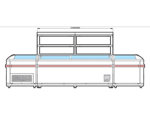Ларь морозильный Ариада London LM 185 (торец)