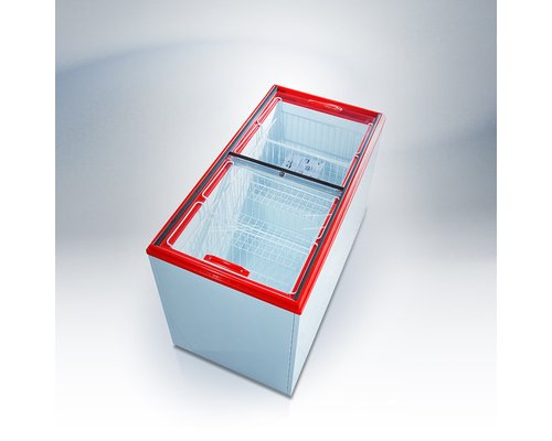 Морозильный ларь Ангара-400 СТ. (стекло) 4 корзины