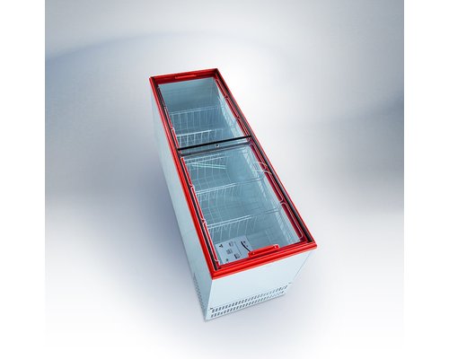 Морозильный ларь Ангара-600 СТ. (стекло) 6 корзины