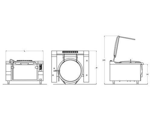 Пищеварочный котел Firex PR IE 250 M (с мешалкой)