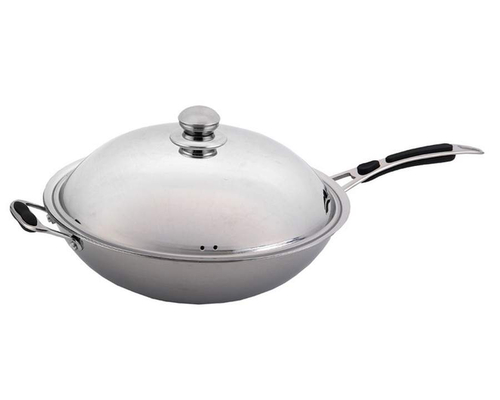 Сковорода WOK Indokor D=36 см (ручка с силиконовой вставкой)