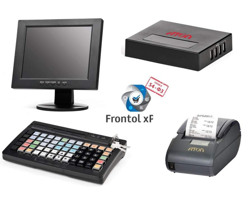 POS-комплект (HUB-19 54ФЗ, SJ-1088, KB-60 MSR, АТОЛ 30Ф+ без ФН, Linux, Frontol xPOS)