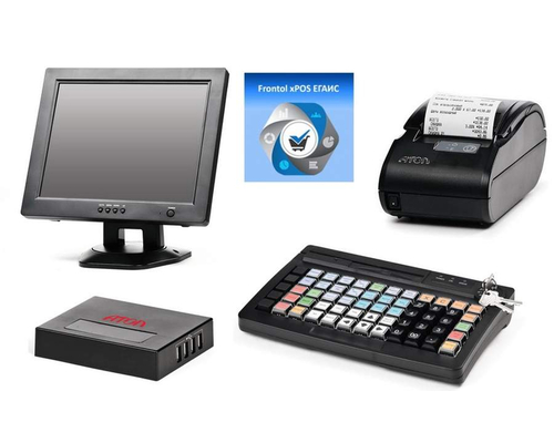 POS-комплект (HUB-19 54ФЗ, SJ-1228, KB-60 MSR, АТОЛ 11Ф без ФН, Linux, Frontol xPOS ЕГАИС)