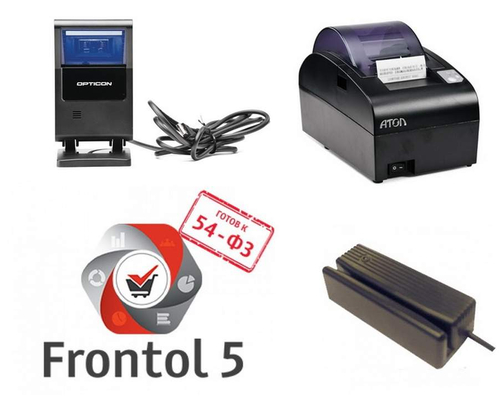 POS-система ForPOSt Супермаркет 10'' (АТОЛ 55Ф, Frontol Торговля ЕГАИС, POS PC, КВ, ДП, ДЯ, MSR123, Opticon M10)