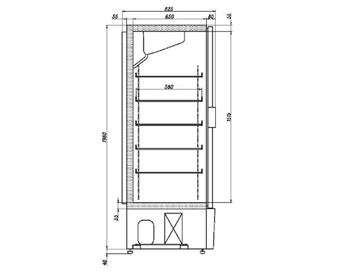 Шкаф холодильный Ариада Рапсодия R 750LS (стеклянная дверь)