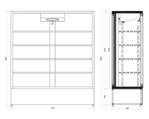Холодильный шкаф Osten NEW НТ 1400 Crystal
