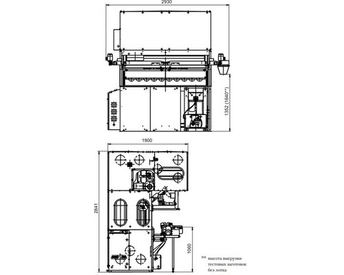 Шкаф предварительной расстойки ''Бриз плюс Супер''