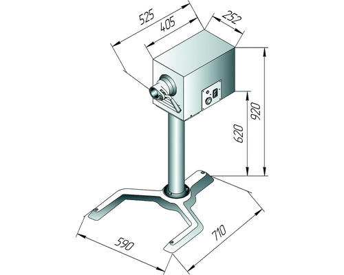 Универсальная кухонная машина Торгмаш УКМ-06-01 (привод, мясорубка ММП, овощерезка-протирка)