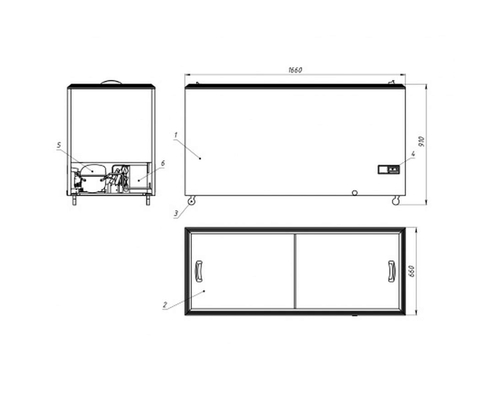 Ларь-бонета Берген ЛХН 1,6