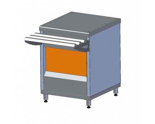 Прилавок нейтральный ШЕФ ПН6-У (630мм)