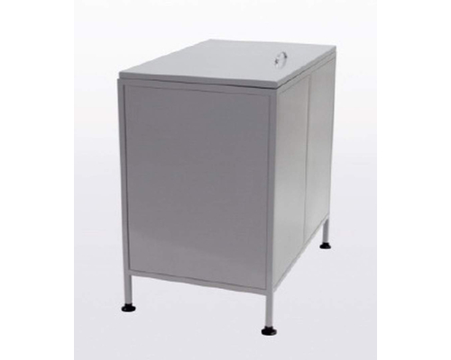 Ларь для овощей ЛДО-1000/600, полимер RAL 7001, крышка на петлях