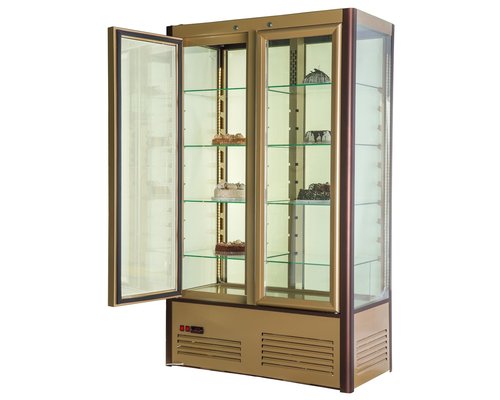 Шкаф холодильный кондитерский Полюс R800C Carboma Люкс INOX (D4 VM 800-1)