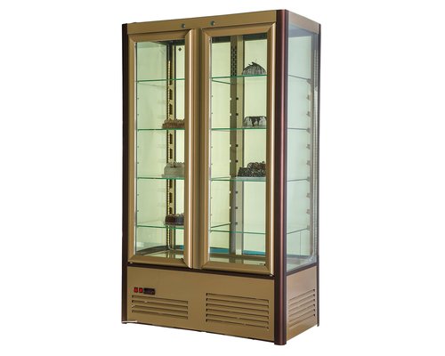 Шкаф холодильный кондитерский Полюс R800C Carboma Люкс INOX (D4 VM 800-1)