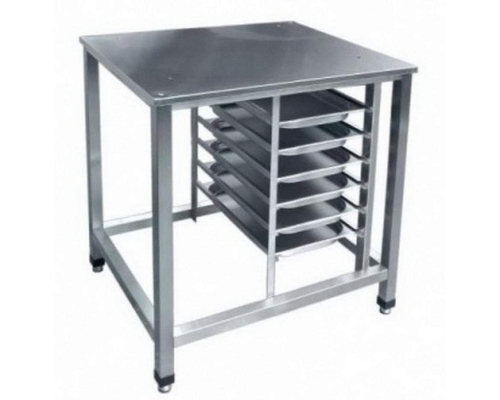 Стенд под пароконвектомат (6 направляющих, каркас из трубы 40*40)