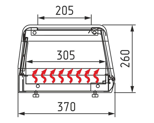 Тепловая витрина Carboma AZHA AC38 SH 1,0-1