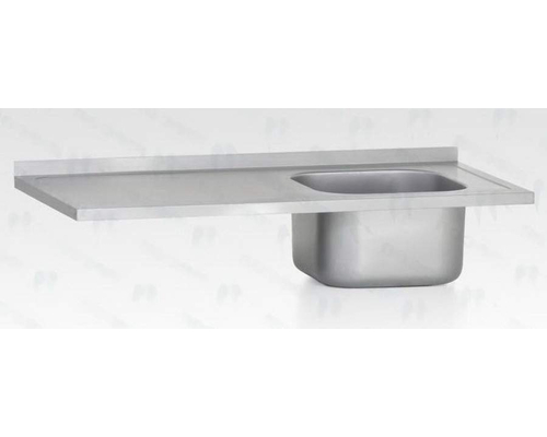 Ванна с рабочей поверхностью РПЦн 1200*700 ''Norma'' правая, м/о 500*500*300, борт - базовый элемент