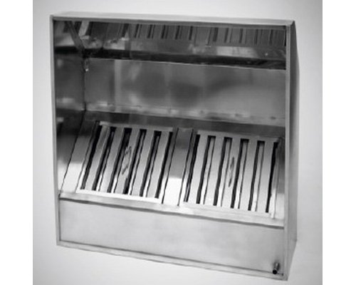 Зонт вытяжной ЗВП 1200*1000*500, нерж.ст.