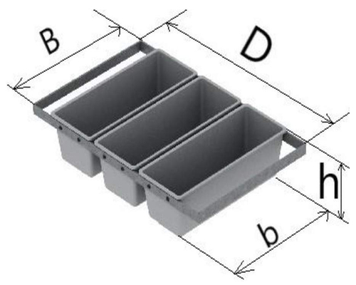 Хлебная форма 3Л12 с ручками