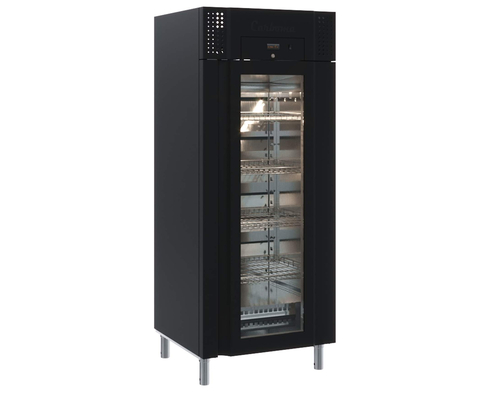 Холодильный шкаф Полюс Carboma PRO M700GN-1-G-MHC 9005 (окраш.сталь, со средним контролем влажности)