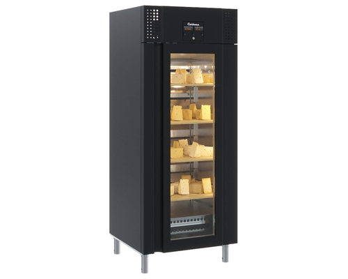 Холодильный шкаф Полюс Carboma PRO M700GN-1-G-MHC 9005 (окраш.сталь, со средним контролем влажности)