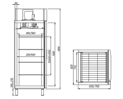 Холодильный шкаф Полюс Carboma R560