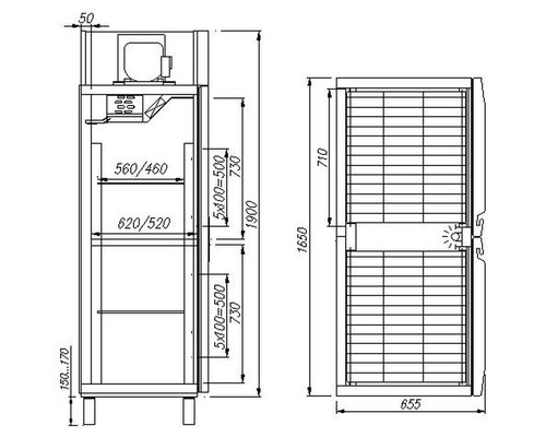 Холодильный шкаф Полюс Carboma RF1120