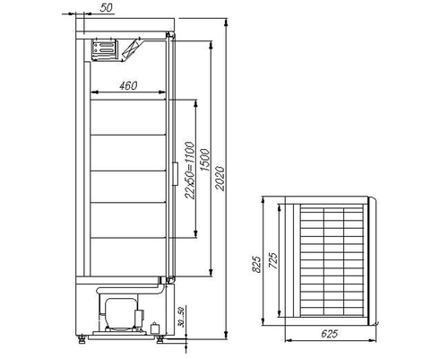 Холодильный шкаф Полюс для напитков R560Св Carboma