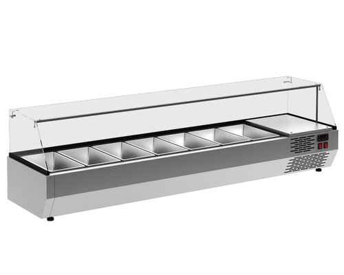 Настольная охлаждаемая витрина Полюс A40 SM 1,2-G 0430 (Carboma VT2v-G)