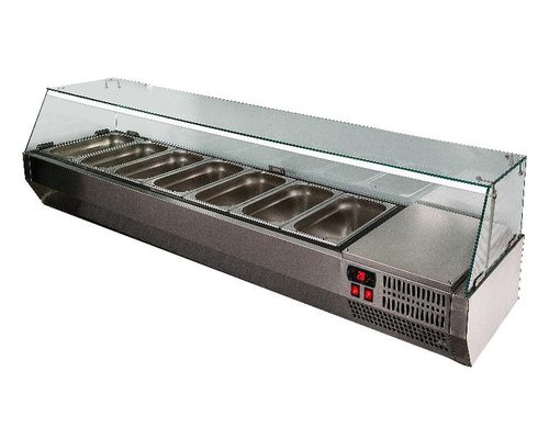 Настольная охлаждаемая витрина Полюс A40 SM 1,6-G 0430 (Carboma VT3v-G)