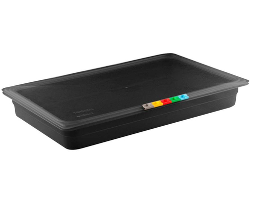 Гастроемкость GN 1/1-65 (черный полипропилен, без крышки)