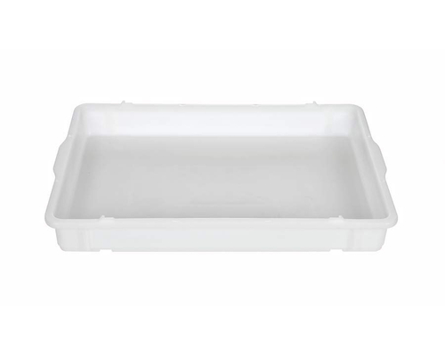 Лоток для теста 650х430х80 мм (без крышки, белый полипропилен)