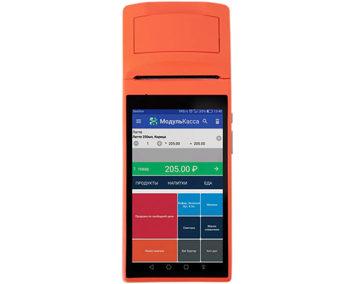 Модуль Касса MSPOS-K ПТК ФН (сканер, аккумулятор, USB, 3G, Wi-Fi)