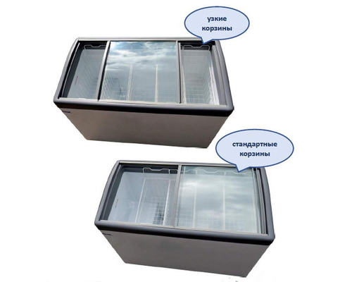 Морозильный ларь Снеж МЛГ-400 (серый)