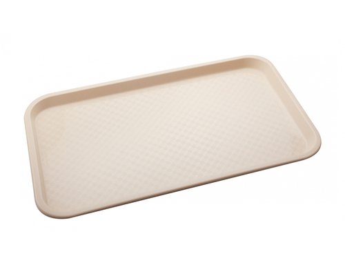 Поднос столовый 525х325 мм (полипропилен, бежевый)