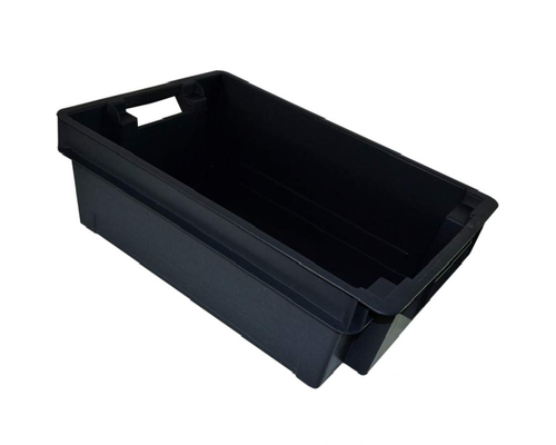 Ящик пластиковый мясной 35 л (черный)