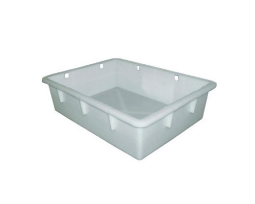Ящик пластиковый сырково-творожный 22 л (белый) Ящик пластиковый сырково-творожный 22 л (белый)