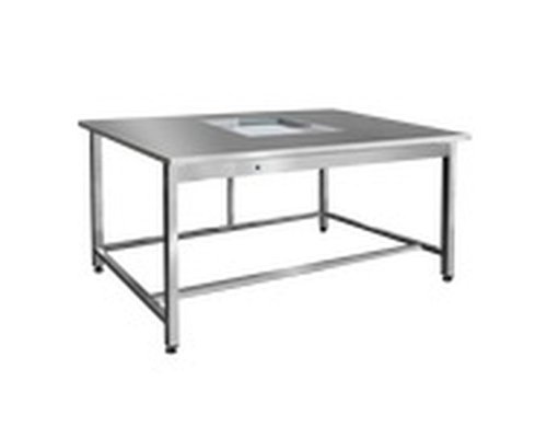 Стол сварной для перебора круп Финист (смотровое окно 450*450*8 мм, подсветка)