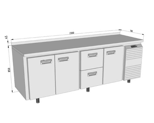 Холодильный стол Финист СХС-700-3/2