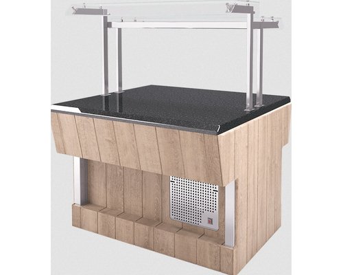 Шведский стол островной нейтральный Refettorio RN42A (столешница нерж.)