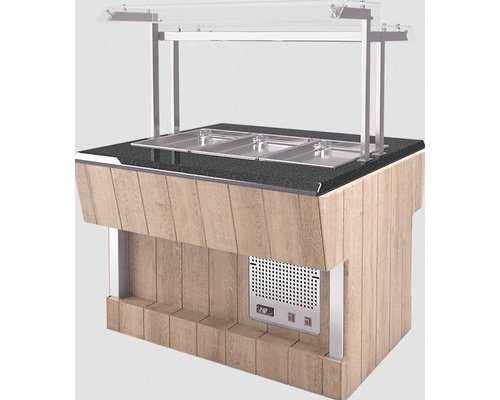 Шведский стол островной Refettorio RС42A (столешница нерж.)