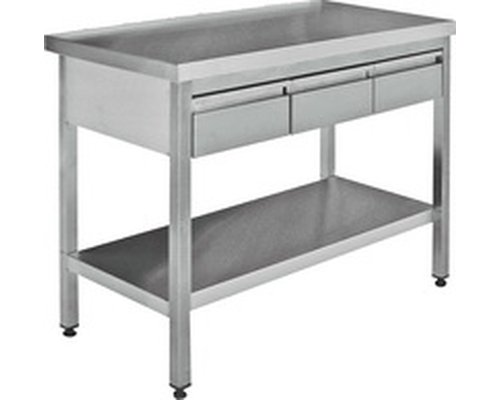 Стол СПОНЯ-2 115/60 (без борта, 3 ящика)