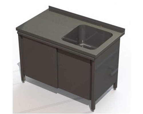 Ванна моечная СТПНШ 100/60 ЛМ / ПМ (цельнотянутая, пристенная)