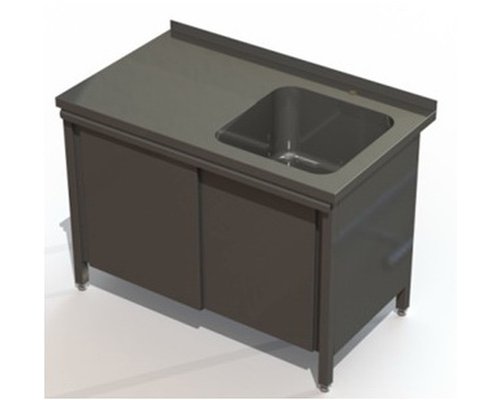 Ванна моечная СТПНШ 140/70 ЛМ / ПМ (цельнотянутая, пристенная)